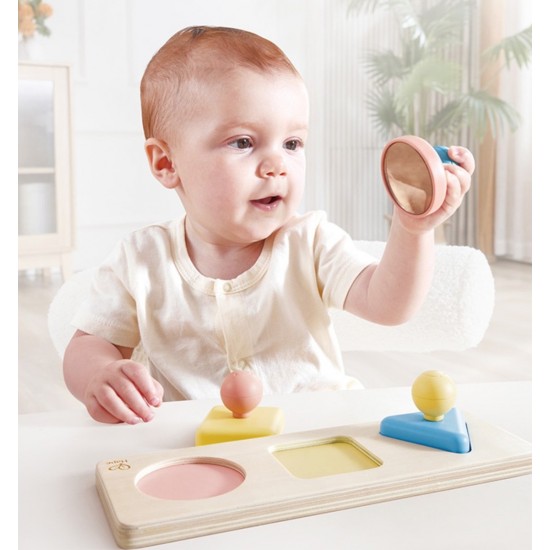 Hape Early Explorer Ξύλινο Montessori Mirror Shape Puzzle (E0072A)
