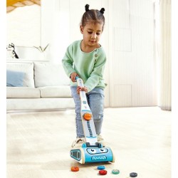 Hape Ηλεκτρική Σκούπα από Ξύλο για 2+ Ετών 7τμχ (E3056)