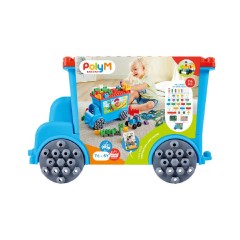 Hape Τουβλάκια PolyM Count And Play With The Tow Truck για 1.5-5 Ετών 114τμχ