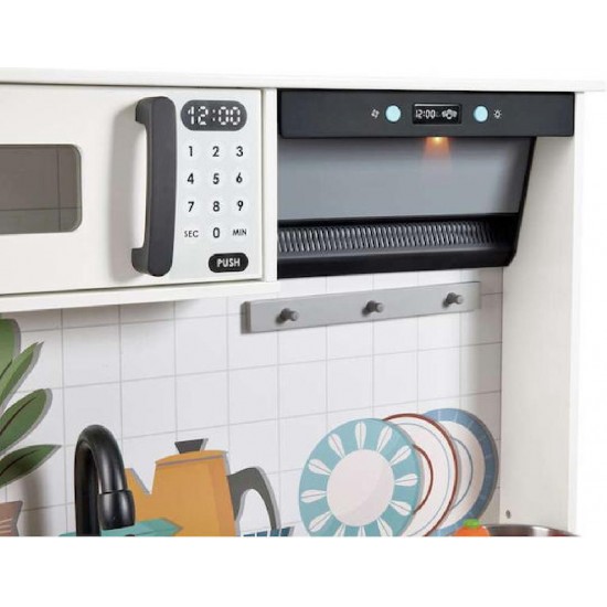 Hape Playfully Delicious Ξύλινη Κουζίνα Modern Smart-Kitchen (E3216A)