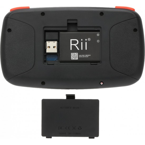 Rii I4 Ασύρματο Mini Πληκτρολόγιο με Touchpad Αγγλικό US (RT-MINII4) Μαύρο