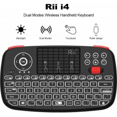 Rii I4 Ασύρματο Mini Πληκτρολόγιο με Touchpad Αγγλικό US (RT-MINII4) Μαύρο