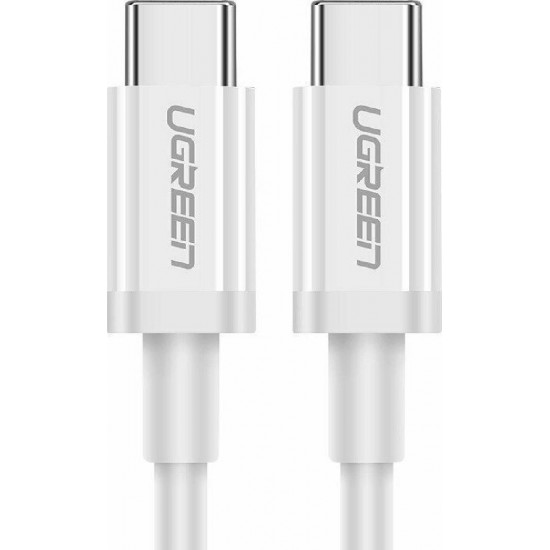 Ugreen USB 2.0 Cable USB-C male - USB-C 60W 1m (60518) Λευκό