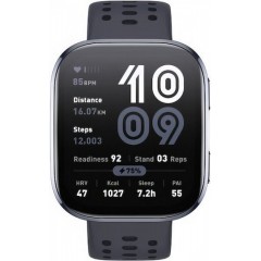 Amazfit Bip 6 46mm Αδιάβροχο Smartwatch με Παλμογράφο (Μαύρο)