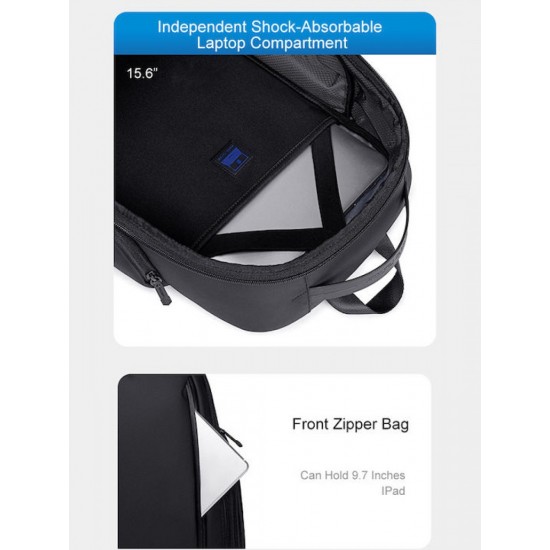 Arctic Hunter Αδιάβροχη Τσάντα Πλάτης για Laptop 15.6