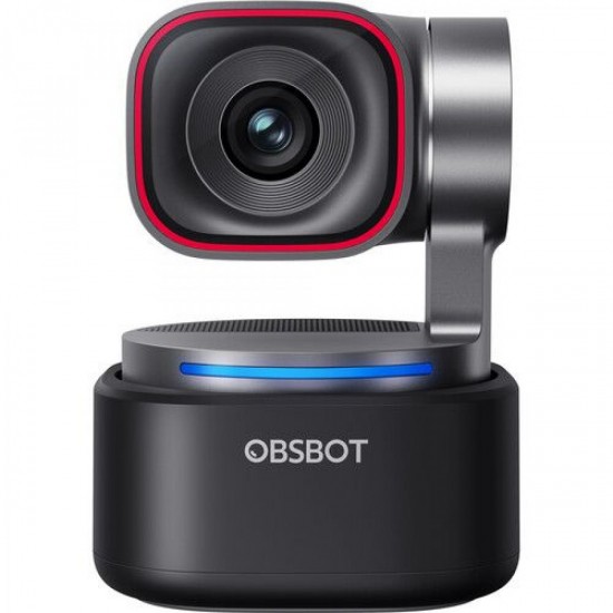 OBSBOT Tiny 3 AI-Powered Spatial Audio PTZ 4K Webcam (OWB-2409-CE) Black
