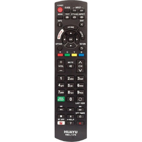 Huayu RM-L1378 Συμβατό Τηλεχειριστήριο για Τηλεοράσεις Panasonic