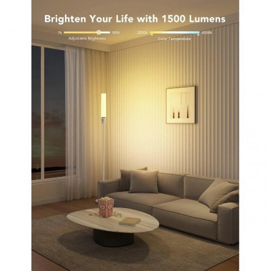 Govee Κυλινδρικό Φωτιστικό Δαπέδου RGBICWW (H6078) Λευκό