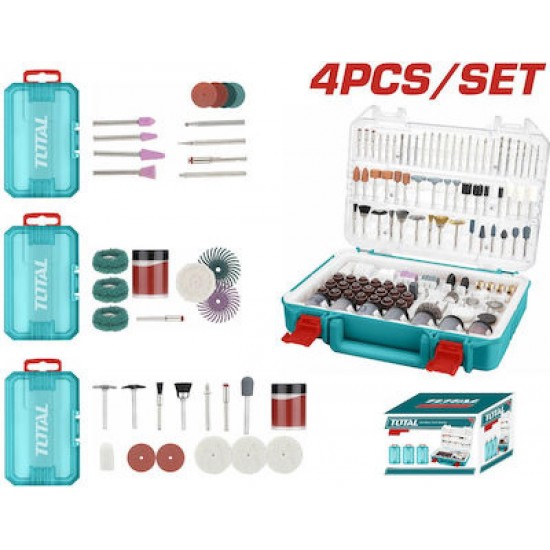 TOTAL Σετ Εξαρτημάτων Πολυεργαλείου DREMEL 4σετ TOS23035