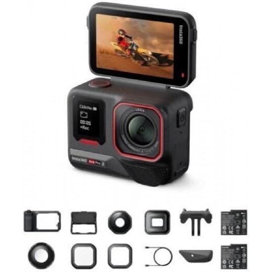 Insta360 Ace Pro 2 Action Camera 8K Υποβρύχια Ultimate Videography Bundle - 3 Lenses / 2 Filters / Xplorer Grip Pro Kit με Οθόνη