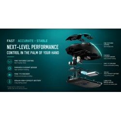 Aula SC800 Max Three Mode Lightweight Mouse Black