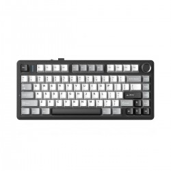 Aula F75 Ασύρματο Gaming Πληκτρολόγιο 75% με LEOBOG Reaper διακόπτες και RGB φωτισμό (Αγγλικό US) Λευκό