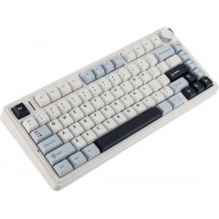 Aula F75 Ασύρματο Gaming Πληκτρολόγιο 75% με LEOBOG Reaper διακόπτες και RGB φωτισμό (Αγγλικό US) Λευκό