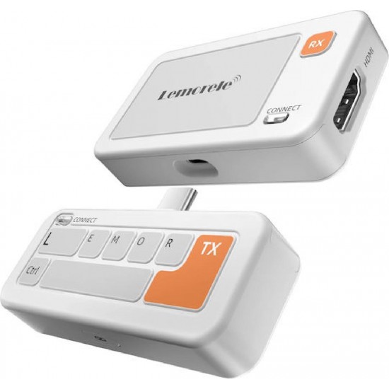 Lemorele P400 Ασύρματος Μεταδότης Οθόνης Type-c Transmitter Hdmi Receiver Plug & Play 1080p 60hz 50μέτρα