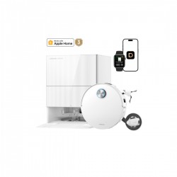 Dreame X60 Pro Ultra Complete Σκούπα Ρομπότ με Χαρτογράφηση Laser & Απορρόφηση 42000Pa Λευκή