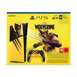Sony PlayStation 5 Digital Slim Marvel's Wolverine Battle Yellow Limited Edition Bundle