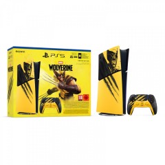 Sony PlayStation 5 Digital Slim Marvel's Wolverine Battle Yellow Limited Edition Bundle