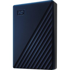 Western Digital My Passport External HDD, 4TB, 2.5-Inch, USB 3.2, Blue (WDBA2F0040BBL-WESN)
