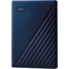Western Digital My Passport External HDD, 4TB, 2.5-Inch, USB 3.2, Blue (WDBA2F0040BBL-WESN)