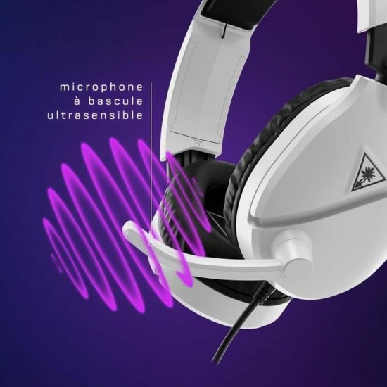 Turtle Beach Recon 70 Over Ear Gaming Headset με σύνδεση 3.5mm για Nintendo Switch / PC / PS4 / PS5 / XBOX Λευκό