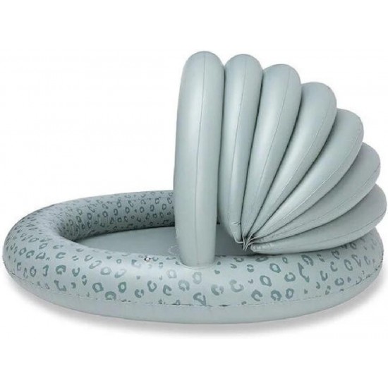 Swim Essentials Φουσκωτή πισίνα με ηλιοροφή O100εκ. Green Leopard (1+ ετών) SWE-2023SE506