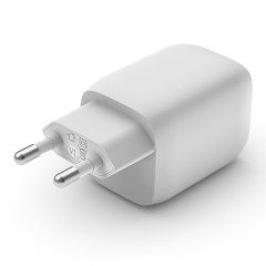 Belkin Boost Charge Pro Διπλός φορτιστής τοίχου USB-C GaN με PPS 65W (WCH013vfWH) White