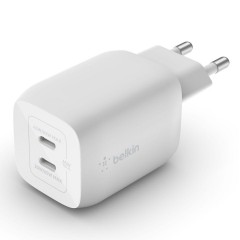 Belkin Boost Charge Pro Διπλός φορτιστής τοίχου USB-C GaN με PPS 65W (WCH013vfWH) White