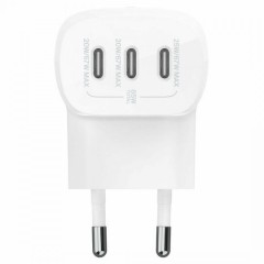 Belkin BoostCharge 3-Port USB-C Wall Charger with PPS 67W (WCC002vfWH) White
