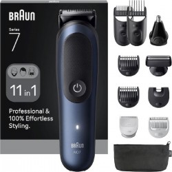 Braun All-in-one Series 7 Σετ Επαναφορτιζόμενης Κουρευτικής Μηχανής (AIO75400) Μαύρο