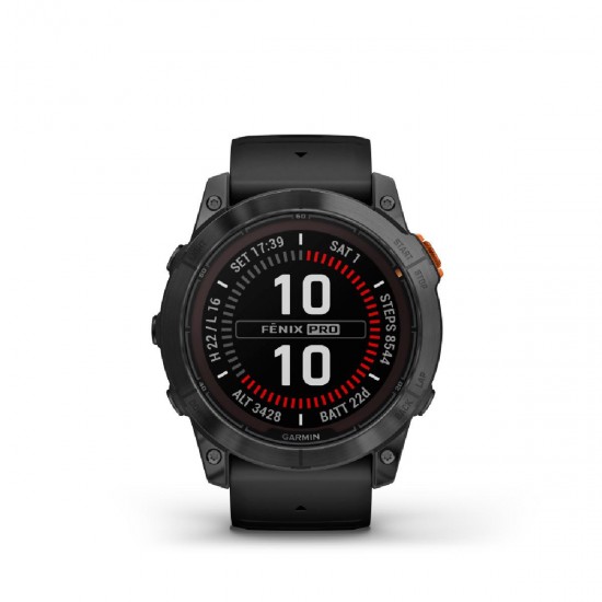 Garmin Fenix 7X Pro Solar Stainless Steel 51mm Slate Grey / Black (010-02778-01)