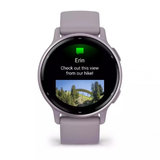Garmin Vivoactive 5 Aluminium 42mm Αδιάβροχο με Παλμογράφο 010-02862-13 Orchid