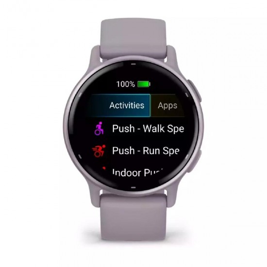 Garmin Vivoactive 5 Aluminium 42mm Αδιάβροχο με Παλμογράφο 010-02862-13 Orchid