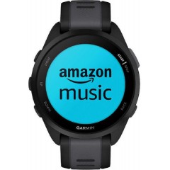 Garmin Forerunner 165 Music 43mm Αδιάβροχο Smartwatch με Παλμογράφο (Black/Slate Gray) 010-02863-30
