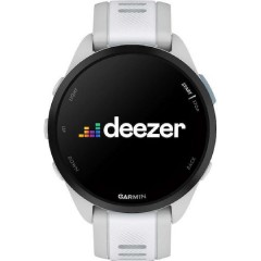 Garmin Forerunner 165 Music 43mm Αδιάβροχο Smartwatch με Παλμογράφο (010-02863-31) Mist Gray/Whitestone