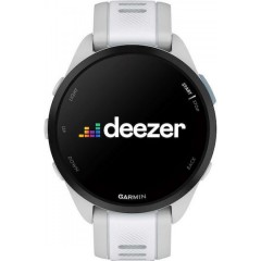 Garmin Forerunner 165 Music 43mm Αδιάβροχο Smartwatch με Παλμογράφο (010-02863-31) Mist Gray/Whitestone