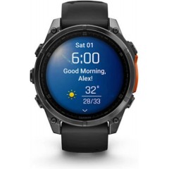 Garmin Fenix 8 Stainless Steel 47mm Αδιάβροχο Smartwatch με Παλμογράφο (010-02904-00) Slate Grey