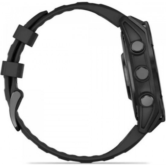 Garmin Fenix 8 Stainless Steel 47mm Αδιάβροχο Smartwatch με Παλμογράφο (010-02904-00) Slate Grey