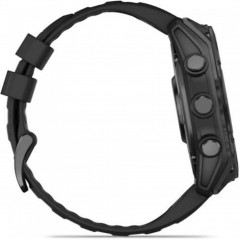 Garmin Fenix 8 Stainless Steel 51mm Αδιάβροχο Smartwatch με Παλμογράφο (010-02905-00) Slate Grey