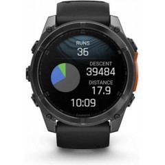 Garmin Fenix 8 Stainless Steel 51mm Αδιάβροχο Smartwatch με Παλμογράφο (010-02905-00) Slate Grey