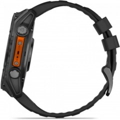 Garmin Fenix 8 Stainless Steel 51mm Αδιάβροχο Smartwatch με Παλμογράφο (010-02905-00) Slate Grey