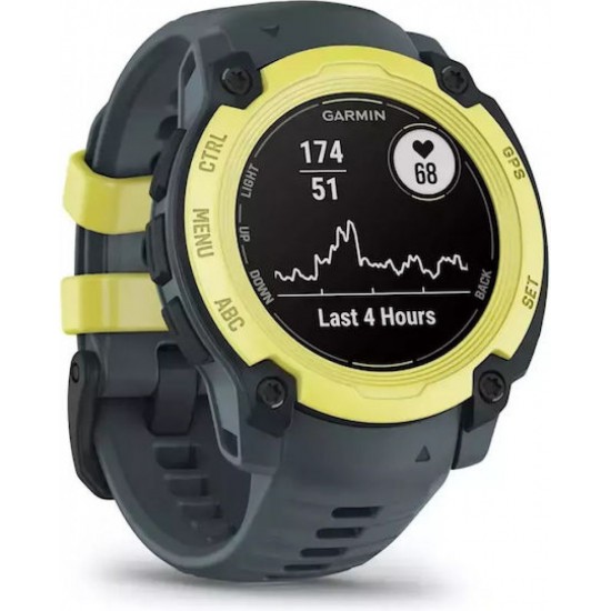 Garmin Instinct E 40mm Αδιάβροχο Smartwatch με Παλμογράφο Electric Lime with Twilight Band