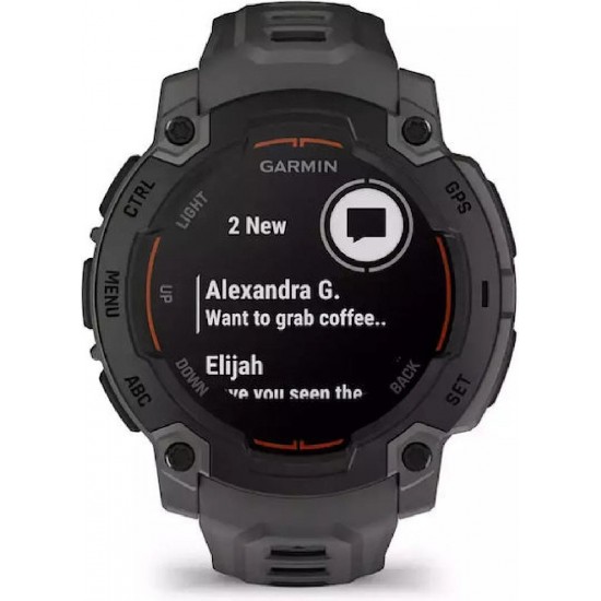 Garmin Instinct E 45mm Αδιάβροχο Smartwatch με Παλμογράφο Black