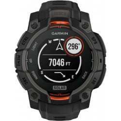 Garmin Instinct 3 Solar Aluminium 45mm Αδιάβροχο Smartwatch με Παλμογράφο (010-02934-00) Black