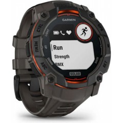 Garmin Instinct 3 Solar Aluminium 50mm Αδιάβροχο Smartwatch με Παλμογράφο 010-02935-00 Black