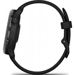 Garmin Vivoactive 6 Aluminium 42mm Αδιάβροχο Smartwatch με Παλμογράφο (010-02985-00) Slate with Black Band
