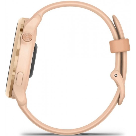 Garmin Vivoactive 6 Aluminium 42mm Αδιάβροχο Smartwatch με Παλμογράφο (010-02985-03) Pink Dawn Metallic