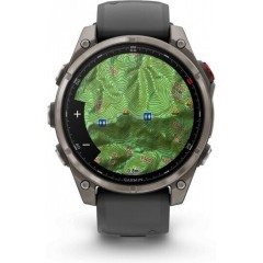 Garmin Fenix 8 Pro Titanium 47mm Αδιάβροχο Smartwatch με eSIM και Παλμογράφο Graphite/Black