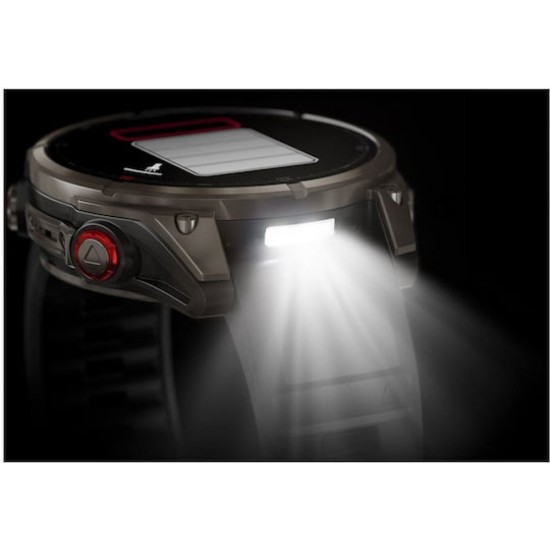 Garmin Fenix 8 Pro Titanium 47mm Αδιάβροχο Smartwatch με eSIM και Παλμογράφο Graphite/Black