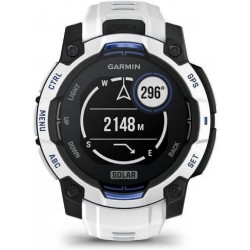 Garmin Instinct 3 Solar Aluminium 45mm Αδιάβροχο Smartwatch με Παλμογράφο (010-02934-03) Whitestone