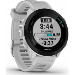 Garmin Forerunner 55 42mm Αδιάβροχο Smartwatch με Παλμογράφο (White) 010-02562-15